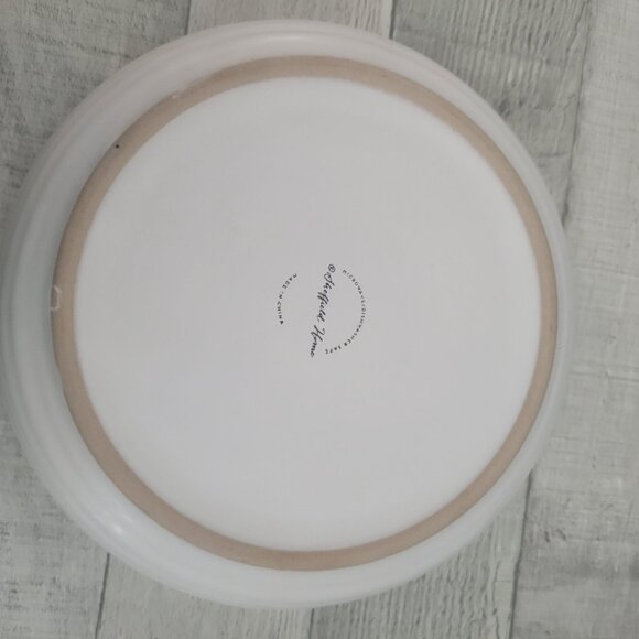 White Ceramic Serving Bowl 8" Diameter Everyday White Sheffield Home - Picture 4 of 6